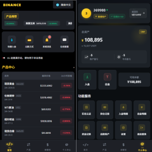 多语言仿币安微盘系统/期货时间盘/实名认证/信用分