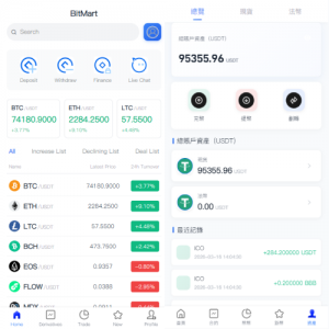 多语言交易所系统/秒合约/合约币币/理财/平台币